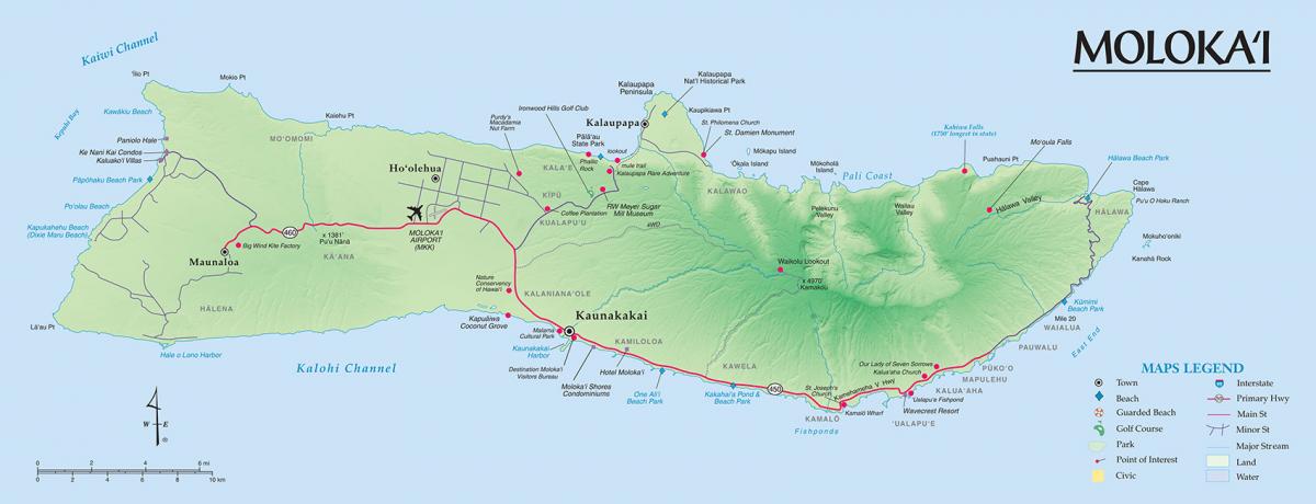 molokai maps go hawaii