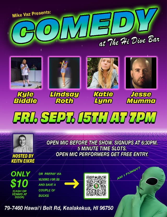 Standup Comedy at The HI Dive Bar Go Hawaii