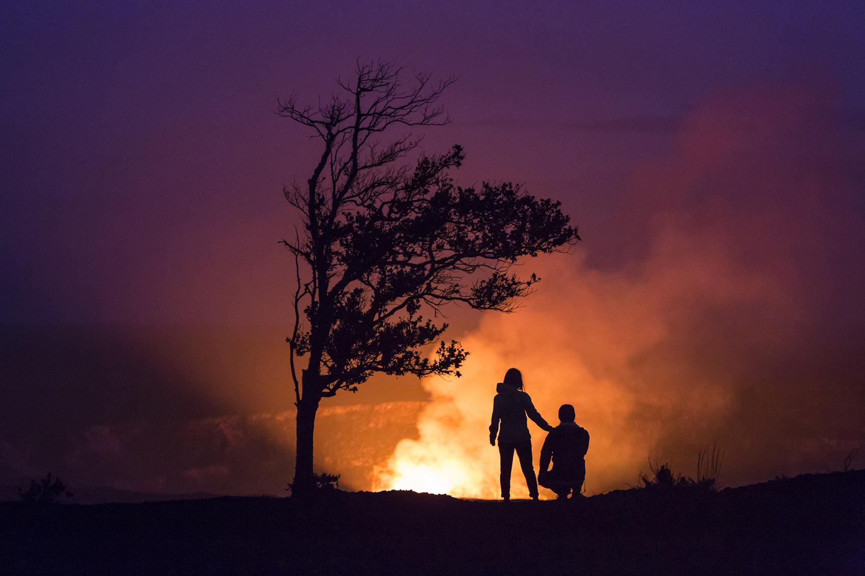 Hawaiʻi Volcanoes National Park Lava at the Hawaii Volcanoes National Park