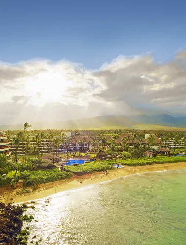 Aerial of the Sheraton Maui Resort & Spa on Maui in Hawaiʻi