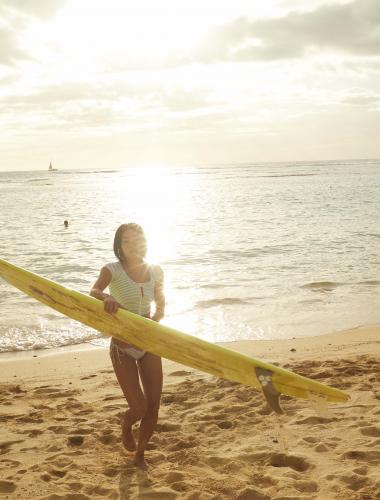 Surfing on Oahu
