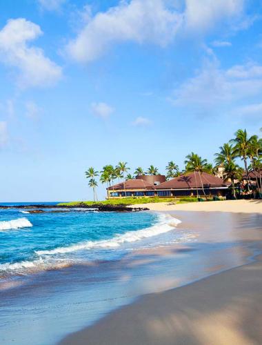 Resort on the beach in Kauai