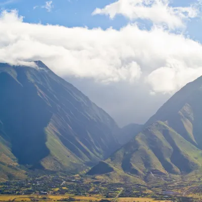 landscape image of mountains in Lahaina