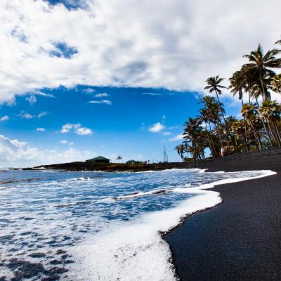 Punaluu Black Sand Beach