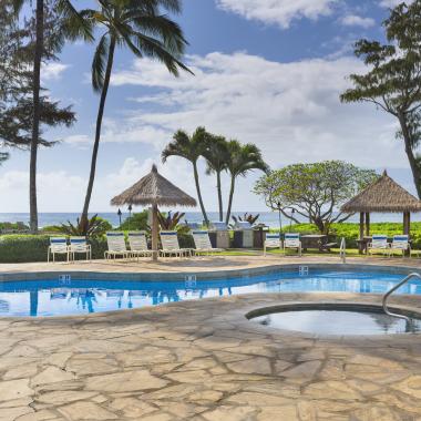 Beachfront pool