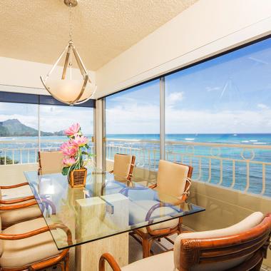 Lanai with Dining Table