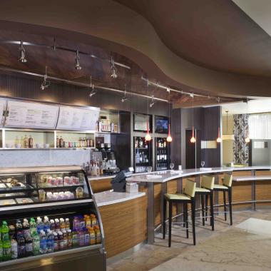 The Bistro - Your food and beverage destination for refreshing breakfast choices in the morning, and a variety of dinner, beer and wine options in the evening. The Bistro also offers specialty beverages made with Starbucks® coffee to help you get a jump on the day.