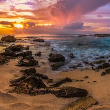 Leeward Coast Beach Sunset