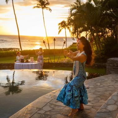 The Beach Club Luau at Kapalua Bay