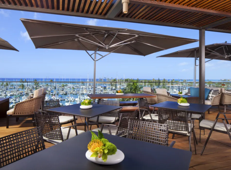 Exclusive access to poolside club lounge