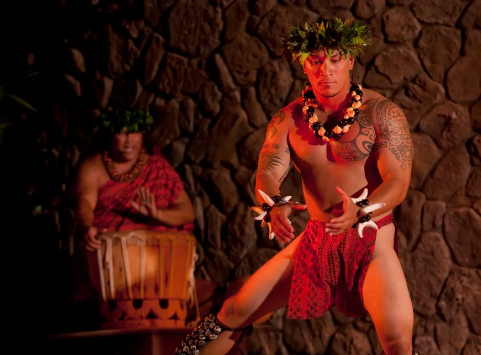 Male hula dancer