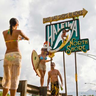 Oahu's North Shore is a popular surf destination