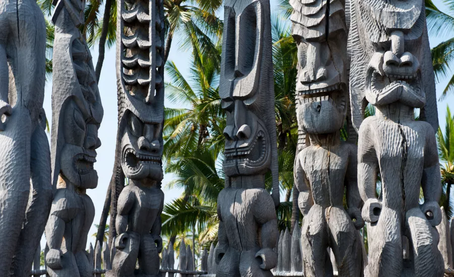 Kii at Puuhonua o Honaunau National Historical Park, South Kona
